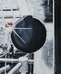 Adam Adach, "Christmas Window", 2005, Öl auf Holz