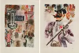 George Grosz, Konvolut von 2 Fotolithografien, 1935, Jeweils: Fotolithografie auf Velin
