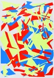 Imi Knoebel, Aus: "Rot Gelb Blau", 1993, Farbserigrafie auf Karton