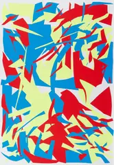 Ohne Titel by Imi Knoebel, 1993, Farbserigrafie auf leichtem Karton, sold Sep 2019
