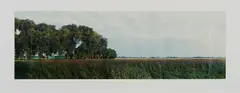 Jan Koster, De Zwartendijk en de Polder Dronthen, 20. August 1994, 1994, Fotocollage. 39 C-Prints auf Agfa-Papier, aneinander montiert