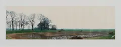 Jan Koster, De Zwartendijk en de Polder Dronthen, 17. Januar 1995, 1995, Fotocollage. 39 C-Prints auf Agfa-Papier, aneinander montiert