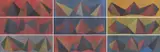 Sol LeWitt, Piramidi, 1986, Jeweils: Farblithografie auf Bütten, 2-afch gefaltet