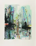 Tom Lieber, Ohne Titel, 1993, Farblithografie auf Velin