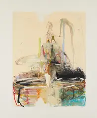 Tom Lieber, Ohne Titel, 1992, Monotypie auf Velin