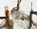 Tom Lieber, Ohne Titel, 1988, Farbmonotypie auf Japan