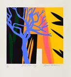 Bruce McLean, Pink Cava Lily, Farbserigrafie auf Bütten