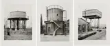 Bernd und Hilla Becher, Konvolut von 3 Offsets (Aus: "Sechs Wassertürme"), 1976, Jeweils: Offset auf glattem Papier