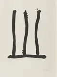 Window by Robert Motherwell, 1973, Lithografie auf ARCHES FRANCE (Wasserzeichen), sold Sep 2019