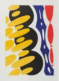 Ernst Wilhelm Nay, Farblitho 1967-1 (Rhythmen und Kadenzen), 1967, Farblithografie auf RIVES (Wasserzeichen)