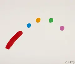 C. O. Paeffgen, Höhepunkt (Strich und Punkt), 1997, Acryl auf Leinwand