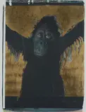 Werner Pawlok, Aus: "Columbs - In search of a new tomorrow", 1992, Farblichtdruck und Goldprägung auf leichtem Karton