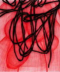 Julio Rondo, "Exterior 3 (By the Chruch)", 2007, Acryl unter Glas und Acryl auf Holz