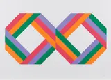 Max Bill, Ohne Titel (zwei Oktagone), 1976, Farbserigrafie auf leichtem Karton