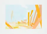 David Schnell, Spielplatz, 2003, Farbserigrafie auf Arches 88 (Wasserzeichen)
