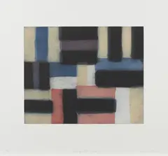 Sean Scully, Wall of light Blue, 2000, Farbaquatinta auf Somerset England (Wasserzeichen)