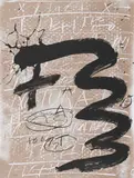 Antoni Tàpies, Columbus: In search of a new tomorrow, 1992, Farbserigrafie auf leichtem Karton