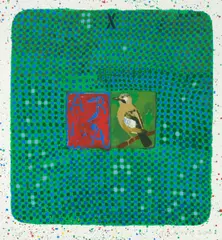 Conjunction Jay, Aria by Joe Tilson, 2001, Farbserigrafie und -holzschnitt auf Velin, sold Oct 2019