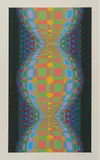 Victor Vasarely, Ohne Titel, Farbserigrafie auf Velin