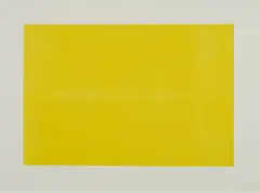Franz Erhard Walther, Gelbes Feld, 1997, Farblithografie auf Hahnemühle (Wasserzeichen)