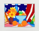 Tom Wesselmann, Still Life with Red Blowing Curtain, 1999, Farbserigrafie auf festem Velin