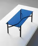 Fontana Arte, Coffee table, model no. 2011, 1960s, Coloured glass, painted metal