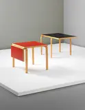 Alvar Aalto, Pair of rare extendable ‘L-leg’ tables