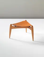 Large 'Tale' stool by Ilmari Tapiovaara, circa 1953, Birch, birch laminated plywood, offered Sep 2013