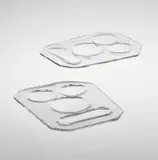 Alvar Aalto, Two salad plates, model no. 9768, circa 1939, Glass