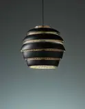 ‘Beehive’ ceiling light, model no. A331 by Alvar Aalto, circa 1953-1954, Painted aluminium, perforated brass, painted brass, sold Sep 2013