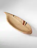 Tapio Wirkkala, Important unique leaf dish, from the IX Triennale, Milan, 1951, Birch laminated plywood, padouk, painted wood