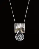 Björn Weckström, ‘Pisaranmuoto’ (Big Drop) necklace, 1970, Mould-cast precious metal and acrylic