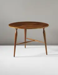 Table by Josef Frank, 1930s, Burr elm-veneered wood, walnut, ebony, fruit wood, sold Sep 2013