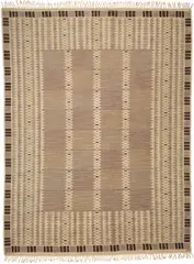 Barbro Nilsson, Large 'Salerno' rug, designed 1948, executed 1951, Handwoven wool on a linen warp