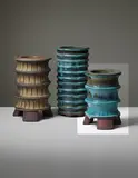 Wilhelm Kåge, Cylindrical ribbed 'Farsta' vase