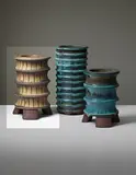 Wilhelm Kåge, Cylindrical ribbed 'Farsta' vase