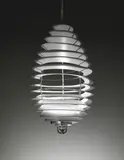 Poul Henningsen, ‘Spiral’ ceiling light, designed for the University of Aarhus, 1942, Aluminum, painted aluminium, chromium-plated metal