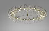 Vilhelm Lauritzen, ‘Embassy’ chandelier, designed for the Living Room of the Danish Ambassador’s Residence, Washington, D.C., 1960, Glass, tubular brass, brass
