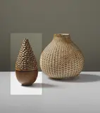 Conical topped vase by Axel Salto, 1957, Stoneware, Sung glazes, offered Sep 2013