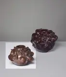 Axel Salto, Vase with appliqués in the form of branches and fruit