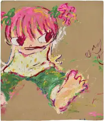 Ayako Rokkaku, Untitled, 2006, pastel on cardboard