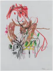 Robert Nava, Untitled, 2020, coloured pencil, pencil and crayon on paper