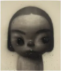 Roby Dwi Antono, Bulan, 2021, spray paint on canvas