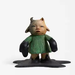 Moe Nakamura, Grew Darkness, 2013, polystone, wood, oil