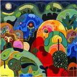 Glendon Cordell, Magic Mountains, 2024, acrylic on canvas