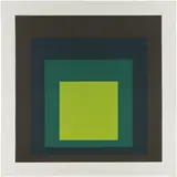 Josef Albers, Homage to the Square I-S K, 1973, screenprint in colors, on paper, with full margins