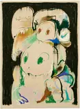 Roby Dwi Antono, Predator – Prey Relationships, 2022, pigment sticks, oil pastels, soft pastels, pencil on canvas