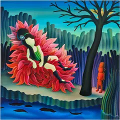 Jordi Ribes, Birth, 2011, oil on canvas