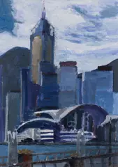 Untitled by Stephen Wong Chun Hei, 2020, oil on canvas board, sold May 2026