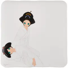 Ai Yamaguchi, Saita, 2009, acrylic, cotton, blanket on panel